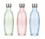 Fluted Glass Bottle 1000ML 3ASS.
