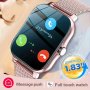 Stylish For Smart Watch With 4.65CM HD Display Wireless Calling & Text Alerts - Fitness Tracker For Iphone/for Android Zinc Alloy Case Silicone Band