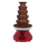 5 Tier Commercial Chocolate Fountain 7LBS Stainless Steel Hot Chocolate Fondue Tower Chocolate Fountain Melting Machine For Buff