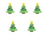 5 Pieces Christmas Tree Squishy Toy Stress Relief Squeeze Toy