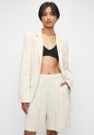 Superbalist Co-ord Linen Blend Walk Shorts - Ecru Stripe