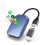 2 In 1 Wireless Carplay Adapter For Iphone Apple & Android Auto Wireless Adapter 0 Delay & Stable Transmission 5.8GHZ Dual-core