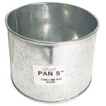 Galvanized Baking Pan 5& Round 10CM Height