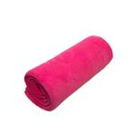 Hemmed Coral Fleece Blankets - Various Colours & Sizes - Size: 120 Cm X 150 Cm Cerise