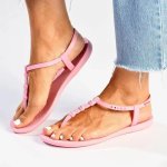 T-bar Sandal With Slingback - Pink - 8