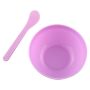 2 Piece Multifunctional Skincare Facial Mask Mixing Bowl & Spatula - Purple