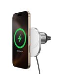 Belkin Magsafe Charger Compatible Magnetic Wireless Car Charger 15W - Boostcharge Pro QI2-CERTIFIED Wireless Charger Magnetic Ca