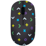 Volkano Tag Series 2.4G Wireless Optical Mouse With Nano USB And Type-c Receiver - Black Geo VK-20180-BLKGEO