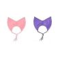 2 Pack Waterproof Cat Shower Cap. Purple And Pink