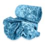 Nu Dekor - Rainbow Winter Fleece Blanket - 180 X 210CM - Dove Blue