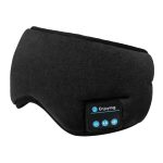 Soft Adjustable Cotton Sleep Music Eyemask With Bluetooth Headphone Black Black