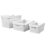 Terrazzo Storage Basket - White - Large