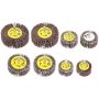8 Abrasive Flap Wheels With Shank 6MM For Electric Grinder Assorted