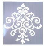 Plastic Stencil Design Damask Square 30CM