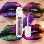 Dragonranee 6-COLOR Non-stick Lip Gloss - Moisturizing Metallic Finish All Skin Types Mixed Shades Sparkling Jelly Lipstick With
