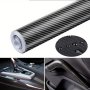 Carbon Fiber Vinyl Self Adhesive Film Car Wrap Film Car Door Sill Protector Bumper Protector Carbon Fiber Film Gloss Black Vinyl Automotive Wrap Film