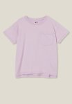 Cotton On Poppy Short Sleeve Graphic Print Tee - Lilac Drop snow Wash