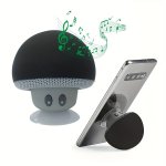 Mushroom Portable Wireless Speaker With Suction Cup Stand Stereo Sound Button Control USB Rechargeable 200MAH Battery Wireless C