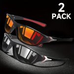 Jinqi Polarized Sports Fashion Glasses For Men & Women - Lightweight Comfortable For Fishing Cycling Beach & Driving - Uv Protec