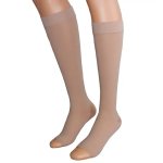 201 Below Knee Open Toe Beige XL