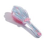 Mermaid Detangler Hair Brush Detangling Hair Comb Christmas Shell Glitter Comb Hairbrush Massage Scalp No Pain Detangler For Dry