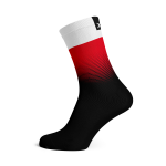 Poland Flag Socks - Medium Black