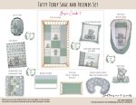 Cot Duvet Bedding Tatty Teddy Sage And Friends Set Neutral