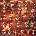 Christmas Alphabet Ornaments Set - Acrylic Hanging Letter Decorations A To Z For Festive Tree Diy Craft General Holiday Decor No