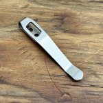 TI Deep Carry Clip Microtech MINI Msi Stonewashed
