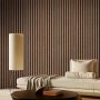 1 Roll Rustic Grid Stripe Self-Adhesive Wallpaper Roll 44.96x299.97cm/44.96x499.87cm/44.96x1000.0cm Vinyl Wall Cover Chinese Style Dining Bedroom Living Room & Shop Decor Removable Waterproof Anti-Soiling