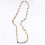 Glass Beaded Necklace - Beige Free