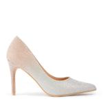 Silver Front Black Back Court Shoe