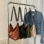 Girl's Fashion Solid Color Crossbody Bag With Zipper Closure And Adjustable Embroidered Strap Casual Commuting Sling Bag For Tra