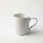 - Semi-matt & Glossy Porcelain White Mug