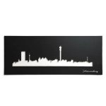 Joburg Skyline Black Wall Art