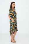 Willow Printed Oversized Button Down Shirt Dress With Pockets