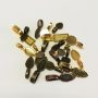 Glue-on Flat Bails Mixed Shapes Bronze & Gold / 20PCS