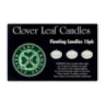 Clover Leaf Candles White Floating Candles 15 Pack