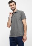 Polo Mens Stretch Pique Short Sleeve Golfer - Grey