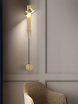 Pendullum Wall Lamp – Gold Black
