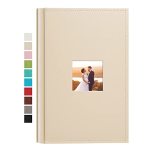 Potricher Small Photo Album 4X6 300 Photos Leather Cover Picture Book With 300 Horizontal Pockets For Family Wedding Anniversary