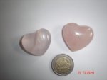 Rose Quartz Stone Heart JULS15