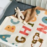 Tiny Rex 100% Cotton Jacquard Reversible Baby Blanket
