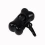 Pet Poop Bags With Dog Bone Holder - Black