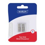 Marlin Metal Sharpener 2 Hole Pack Of 12