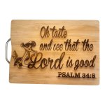Taste And See Bamboo Cutting Board