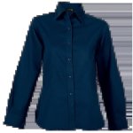 Brushed Cotton Twill Blouse Long Sleeve Ladies