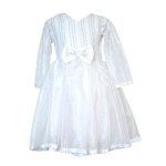 Kids White Formal Dress