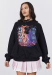 Slouchy Premium Graphic Crew - Black rhyme & Reason