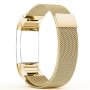 Fitbit Charge 2 Stainless Steel Band - Adjustable Replacement Strap With Magnetic Lock - Gold
